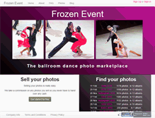Tablet Screenshot of frozenevent.com